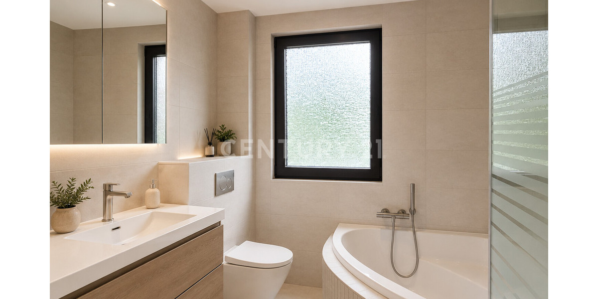 Modernes Badezimmer - Virtuelles Staging